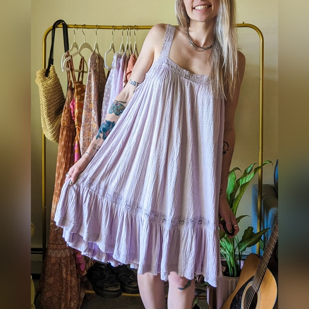 Free People flowy lilac dress